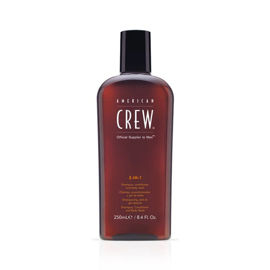 American Crew 3 in 1 Shampoo Conditioner and Body Wash 250ml